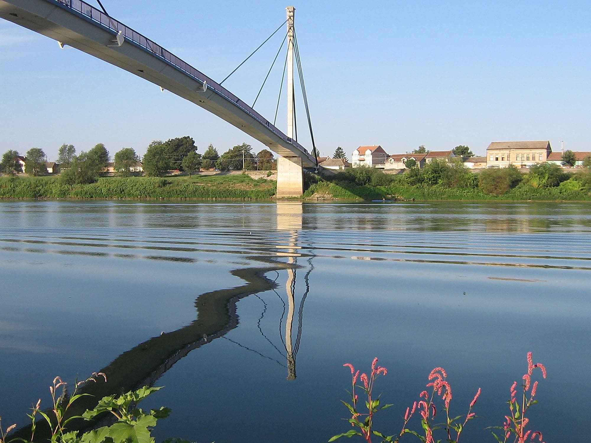 Most i obala Save u Sremskoj Mitrovici